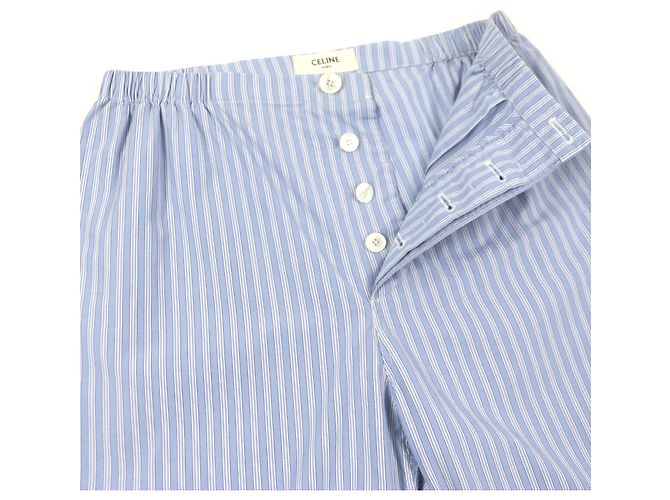 Céline Pantalones de algodón CELINE Azul - vista 4