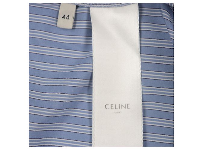Céline Pantalones de algodón CELINE Azul - vista 8