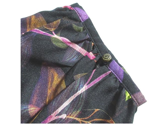 Autre Marque Blusa con Estampado de Hojas TRANS WORK Negro - vista 5