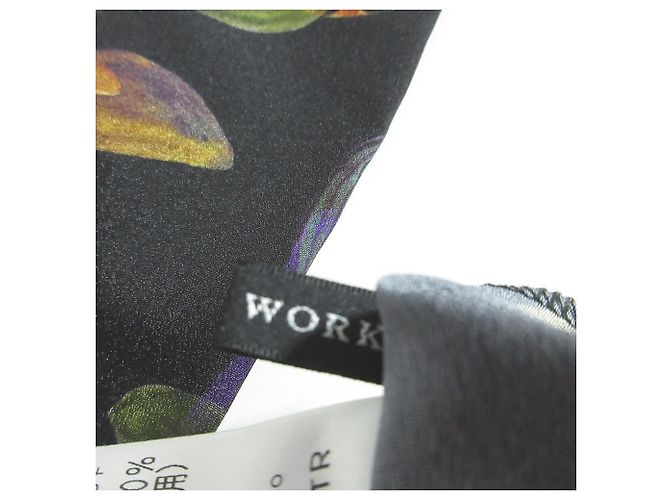 Autre Marque Blusa con Estampado de Hojas TRANS WORK Negro - vista 6