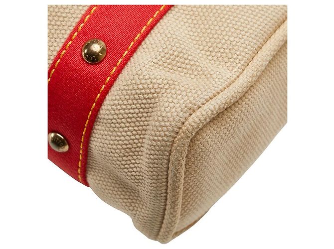 Louis Vuitton Antigua Canvas Tote Bag Rot Beige - Ansicht 7