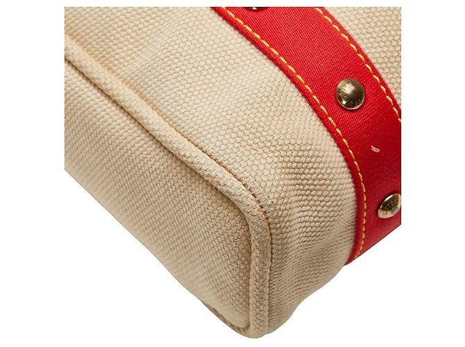 Louis Vuitton Antigua Canvas Tote Bag Rot Beige - Ansicht 8