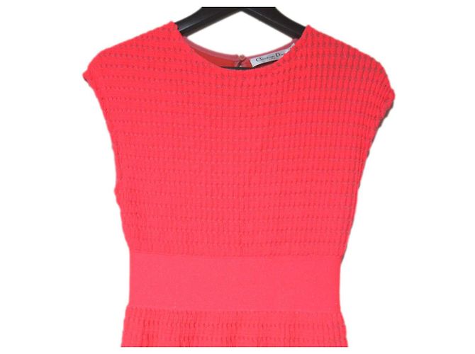 Strickkleid Christian Dior Pink Orange - Ansicht 3