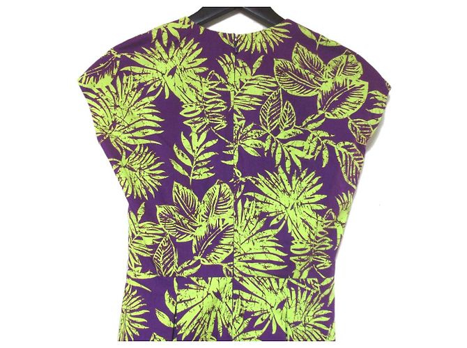 Botanisches Kleid Christian Dior Lila - Ansicht 4