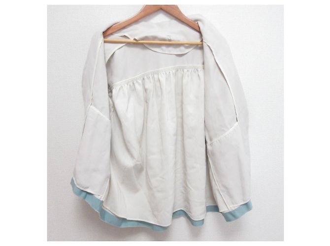 Autre Marque yori Back Gather Tailored Jacket Beige - view 3