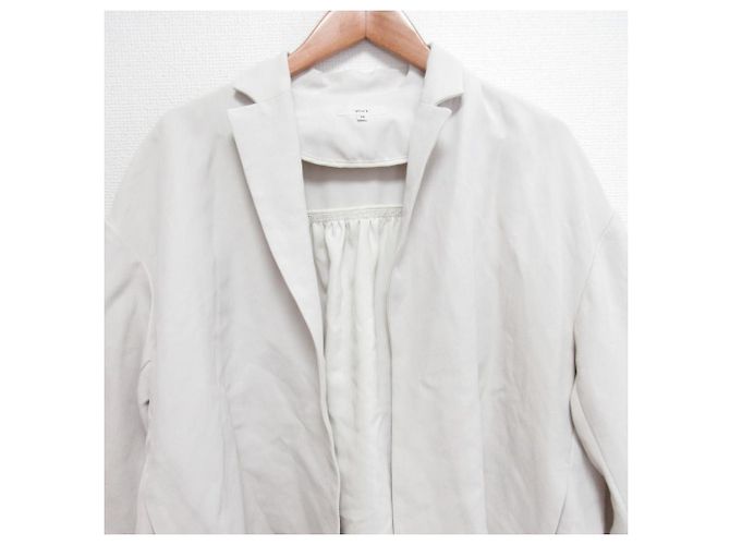 Autre Marque yori Back Gather Tailored Jacket Beige - view 4