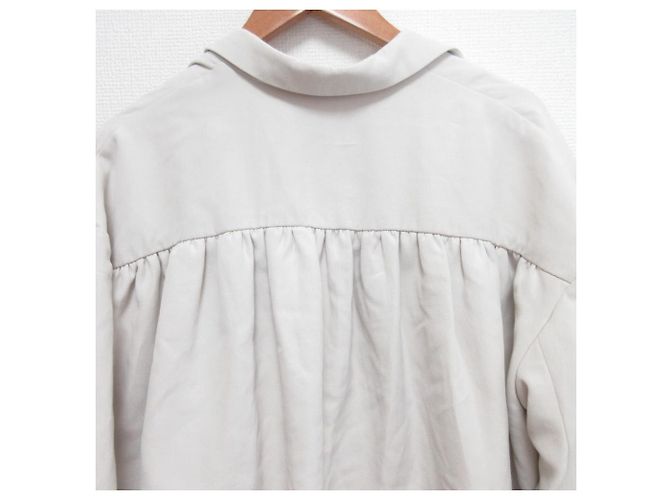 Autre Marque yori Back Gather Tailored Jacket Beige - view 5