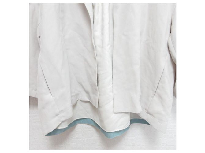 Autre Marque yori Back Gather Tailored Jacket Beige - view 6