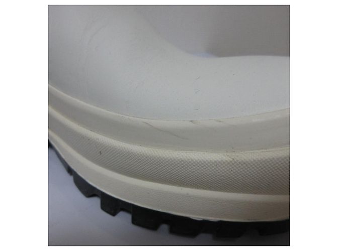 Jil Sander Leder Chelsea Boots Weiß - Ansicht 13