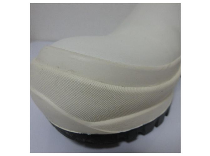 Jil Sander Leder Chelsea Boots Weiß - Ansicht 15
