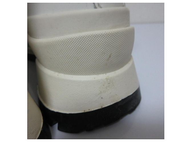 Jil Sander Leder Chelsea Boots Weiß - Ansicht 17