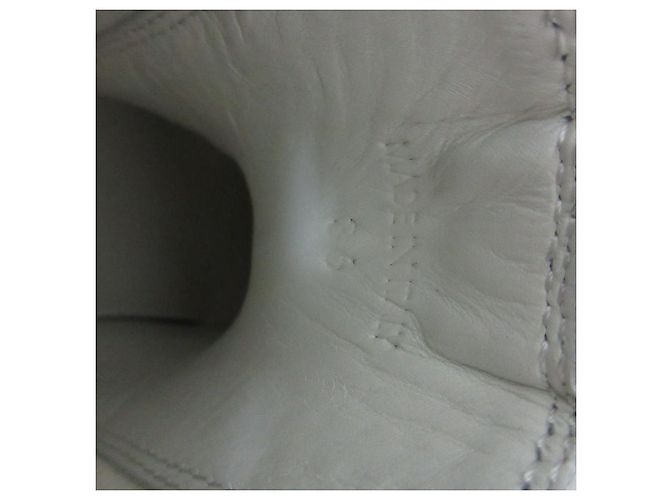 Jil Sander Leder Chelsea Boots Weiß - Ansicht 9