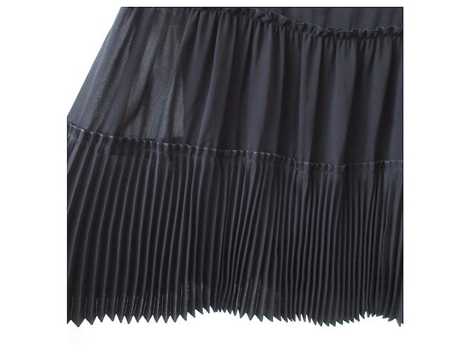 Autre Marque Blusa sin mangas con pliegues en capas FOXEY NEW YORK Negro - vista 4