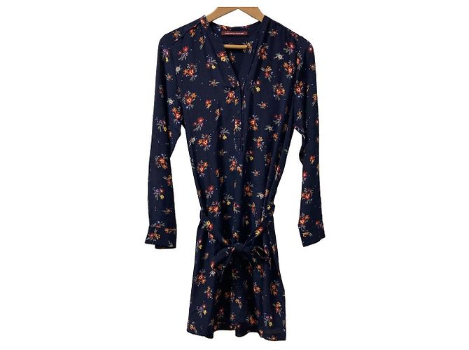 Autre Marque Blumenmusterkleid Comptoir des Cotonniers Blau - Ansicht 10