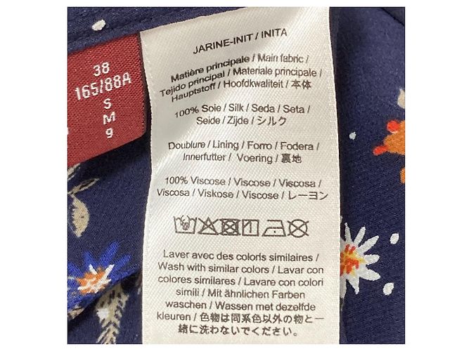 Autre Marque Blumenmusterkleid Comptoir des Cotonniers Blau - Ansicht 14