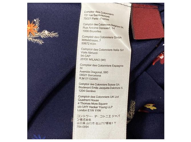 Autre Marque Blumenmusterkleid Comptoir des Cotonniers Blau - Ansicht 16