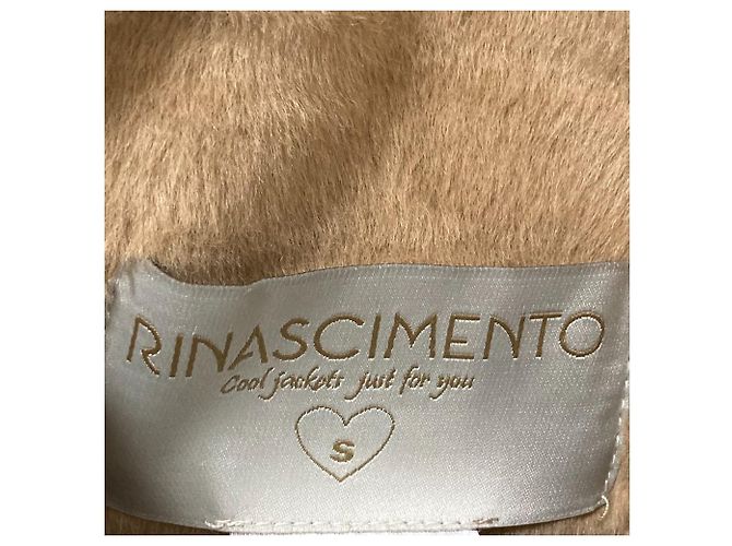 Autre Marque Chaleco largo reversible de piel sintética Rinascimento Castaño Camello - vista 7