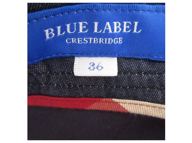 Autre Marque Bermuda de algodão e linho BLUE LABEL CRESTBRIDGE Azul - vista 10
