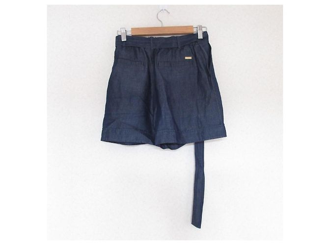 Autre Marque Bermuda de algodão e linho BLUE LABEL CRESTBRIDGE Azul - vista 2