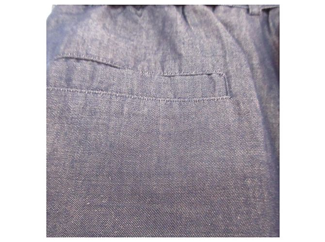 Autre Marque Bermuda de algodão e linho BLUE LABEL CRESTBRIDGE Azul - vista 3