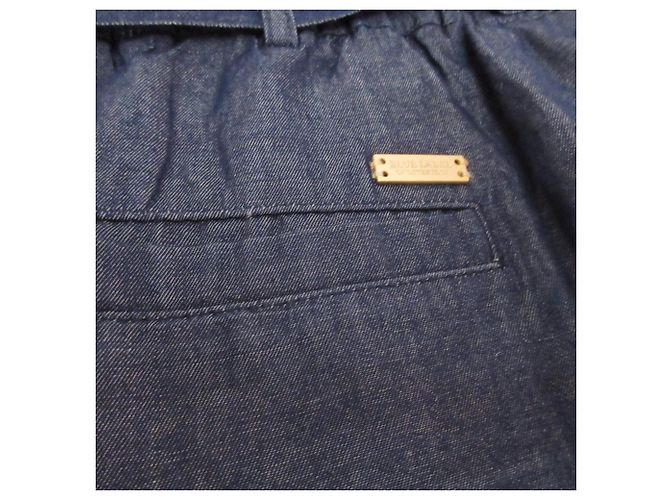 Autre Marque Bermuda de algodão e linho BLUE LABEL CRESTBRIDGE Azul - vista 4
