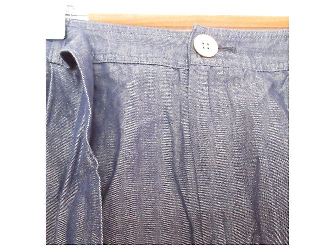 Autre Marque Bermuda de algodão e linho BLUE LABEL CRESTBRIDGE Azul - vista 5