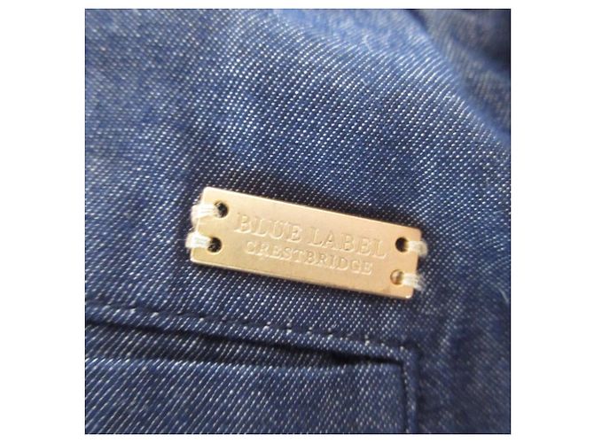 Autre Marque Bermuda de algodão e linho BLUE LABEL CRESTBRIDGE Azul - vista 7