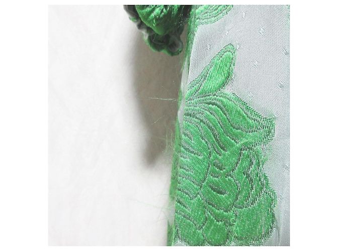 Autre Marque Jacquardkleid mit Blumenmuster Grün - Ansicht 8