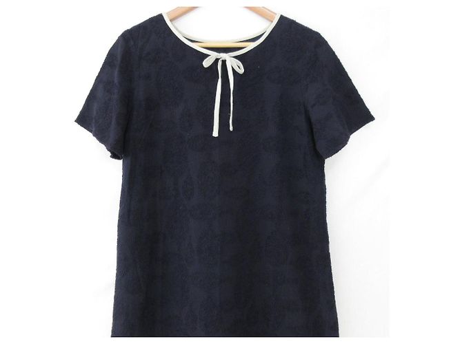 Autre Marque Abito midi con ricamo Sally Scott Blu Blu navy - vista 3