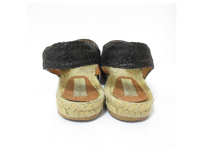 Stella Mc Cartney Sandali slip-on in juta Stella McCartney Nero - vista 3