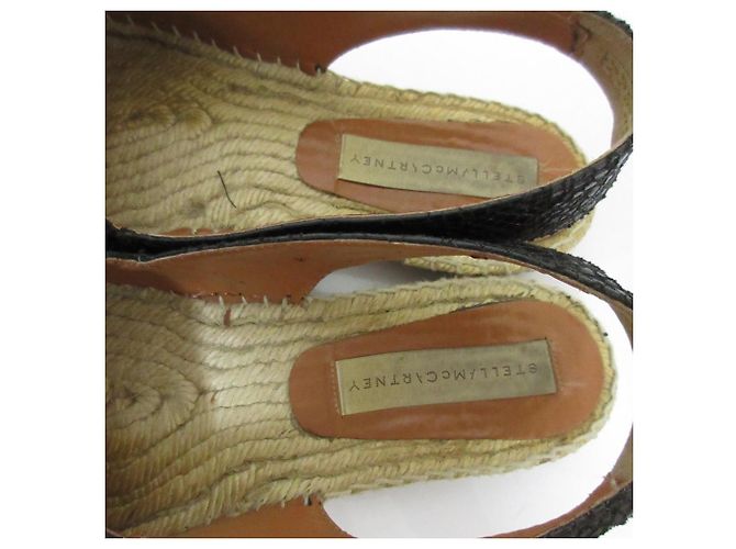 Stella Mc Cartney Sandali slip-on in juta Stella McCartney Nero - vista 5
