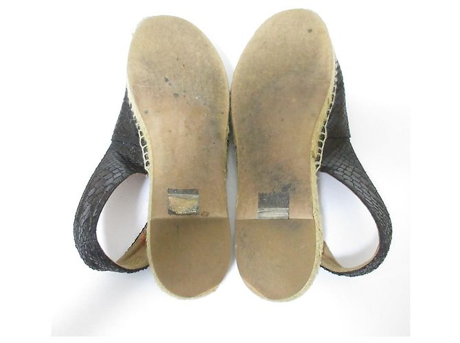 Stella Mc Cartney Sandali slip-on in juta Stella McCartney Nero - vista 6