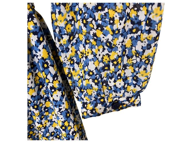 Mono de Chifón Floral Michael Kors Azul Amarillo - vista 3