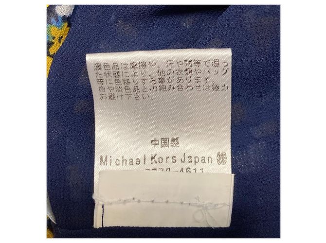 Mono de Chifón Floral Michael Kors Azul Amarillo - vista 8