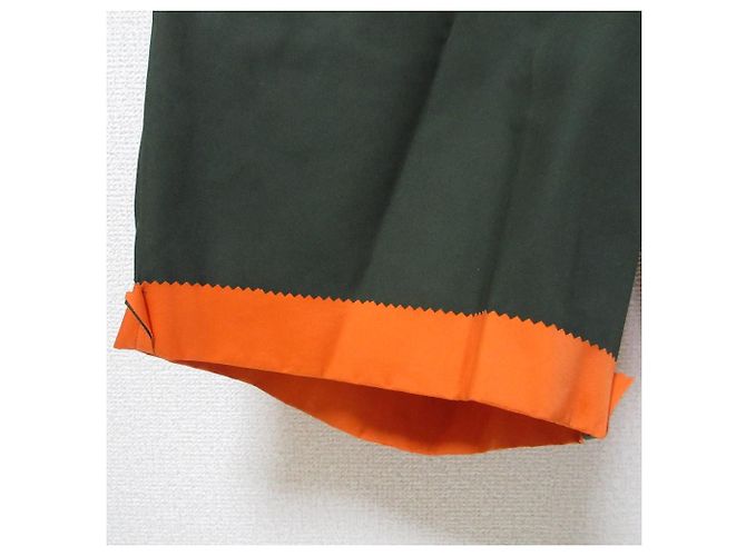 Autre Marque Shorts in cotone e nylon Kolor Verde Arancione Cachi - vista 5