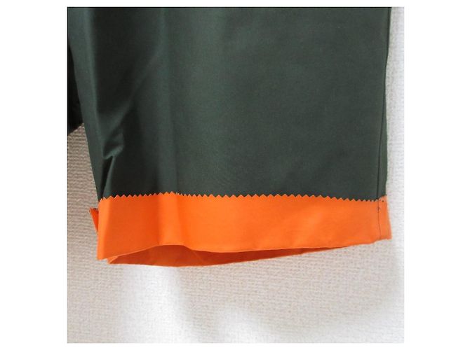 Autre Marque Shorts in cotone e nylon Kolor Verde Arancione Cachi - vista 6