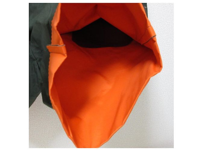 Autre Marque Shorts in cotone e nylon Kolor Verde Arancione Cachi - vista 7