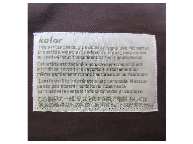 Autre Marque Shorts in cotone e nylon Kolor Verde Arancione Cachi - vista 9