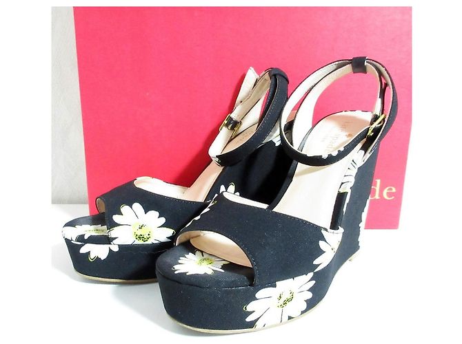 sandali con zeppa kate spade new york Nero - vista 11
