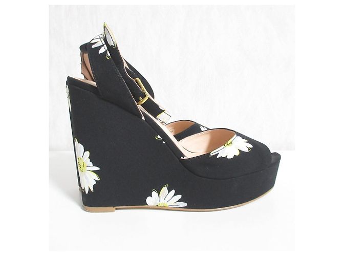 sandali con zeppa kate spade new york Nero - vista 3