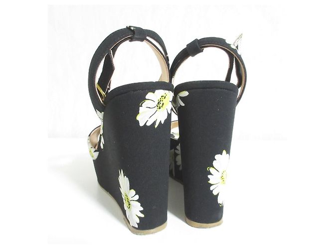 sandali con zeppa kate spade new york Nero - vista 4