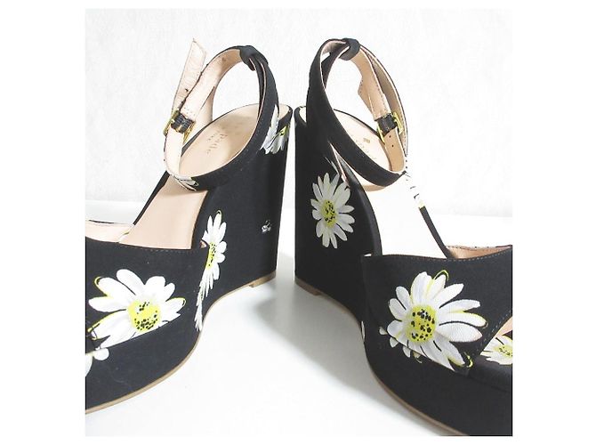 sandali con zeppa kate spade new york Nero - vista 5