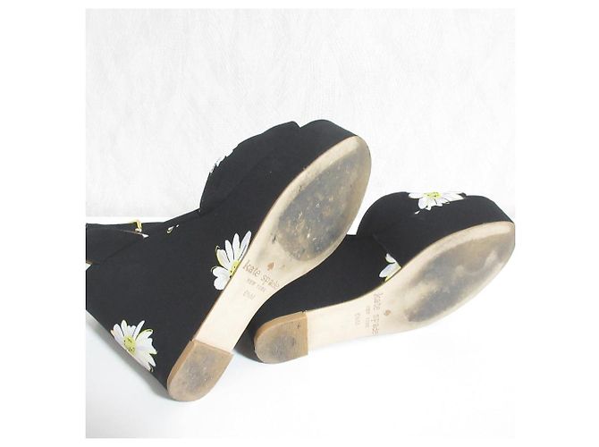 sandali con zeppa kate spade new york Nero - vista 8