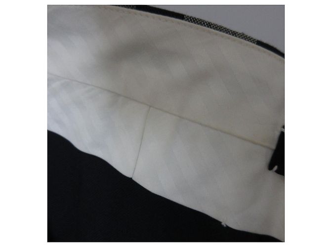 Autre Marque Calça larga de lã e linho Drawer Azul Azul marinho - vista 11