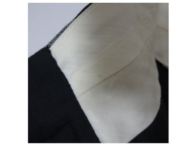 Autre Marque Calça larga de lã e linho Drawer Azul Azul marinho - vista 12