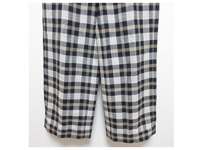Autre Marque Calça larga de lã e linho Drawer Azul Azul marinho - vista 5