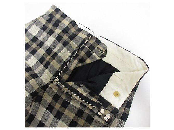 Autre Marque Calça larga de lã e linho Drawer Azul Azul marinho - vista 7
