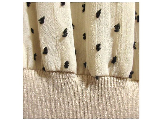 Autre Marque Vestido Largo de Jacquard con Lunares DRESSTERIOR Beige - vista 3