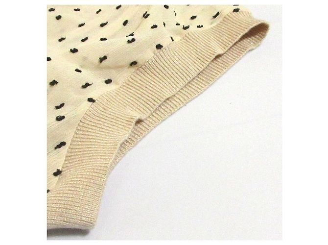 Autre Marque Vestido Largo de Jacquard con Lunares DRESSTERIOR Beige - vista 5