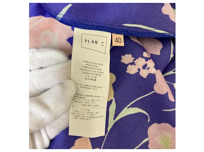 Autre Marque Camisa plisada con estampado floral Plan C Azul - vista 9